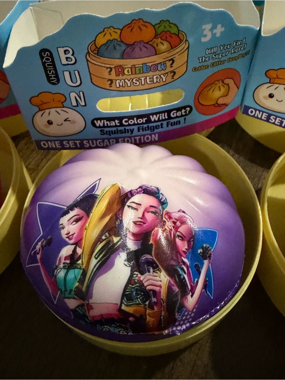 K Pop Squishy Dumpling Fidget Toy with Pop Star Graphic